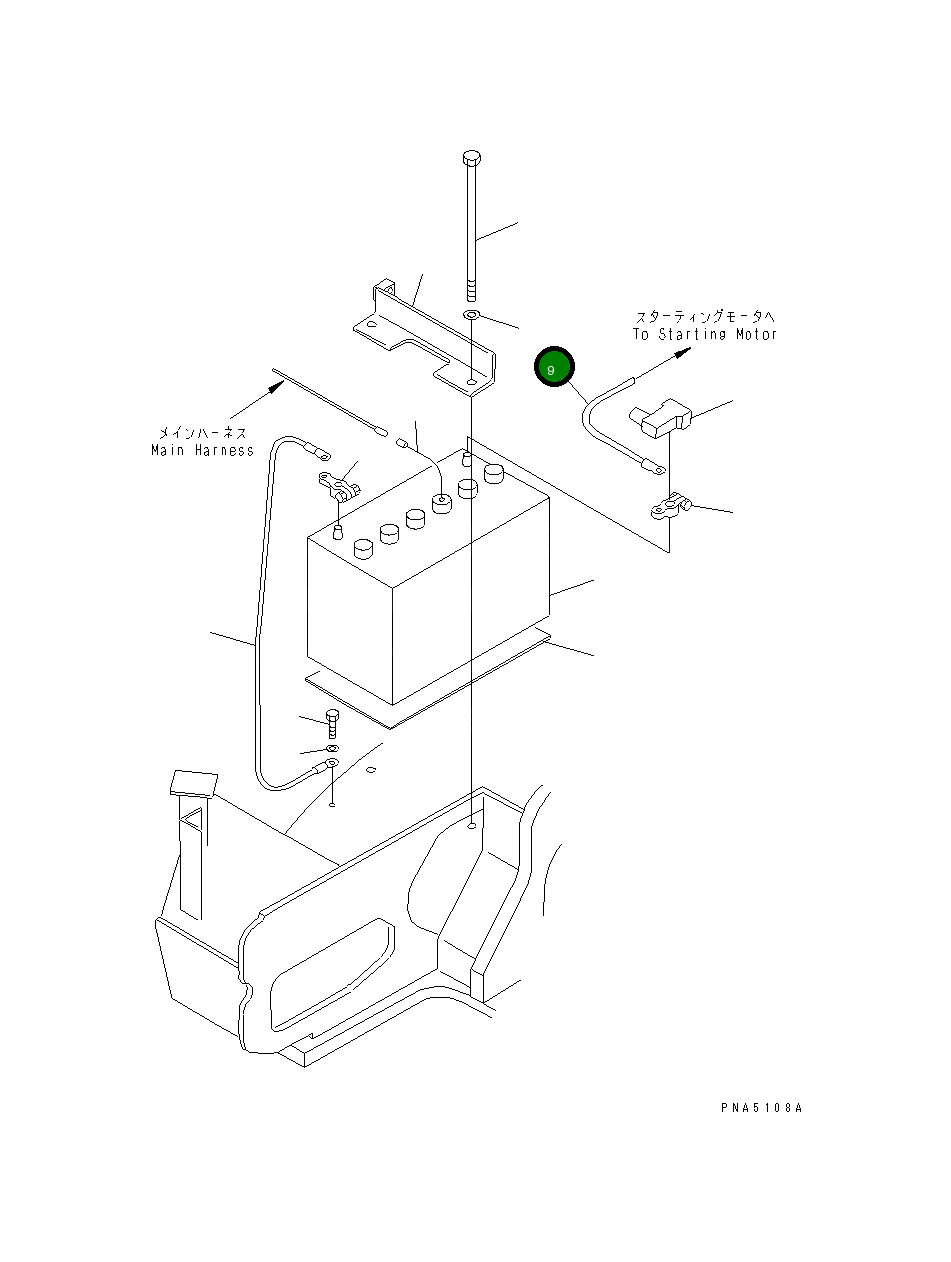 Провод 20U-06-21650 Komatsu