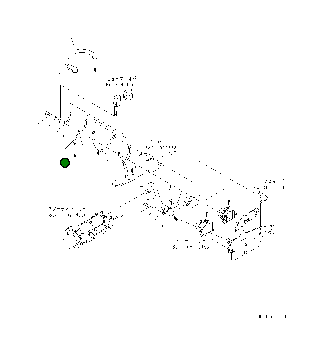Провод 423-06-34650 Komatsu