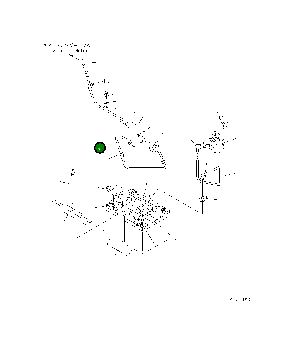 Провод 20X-06-21150 Komatsu