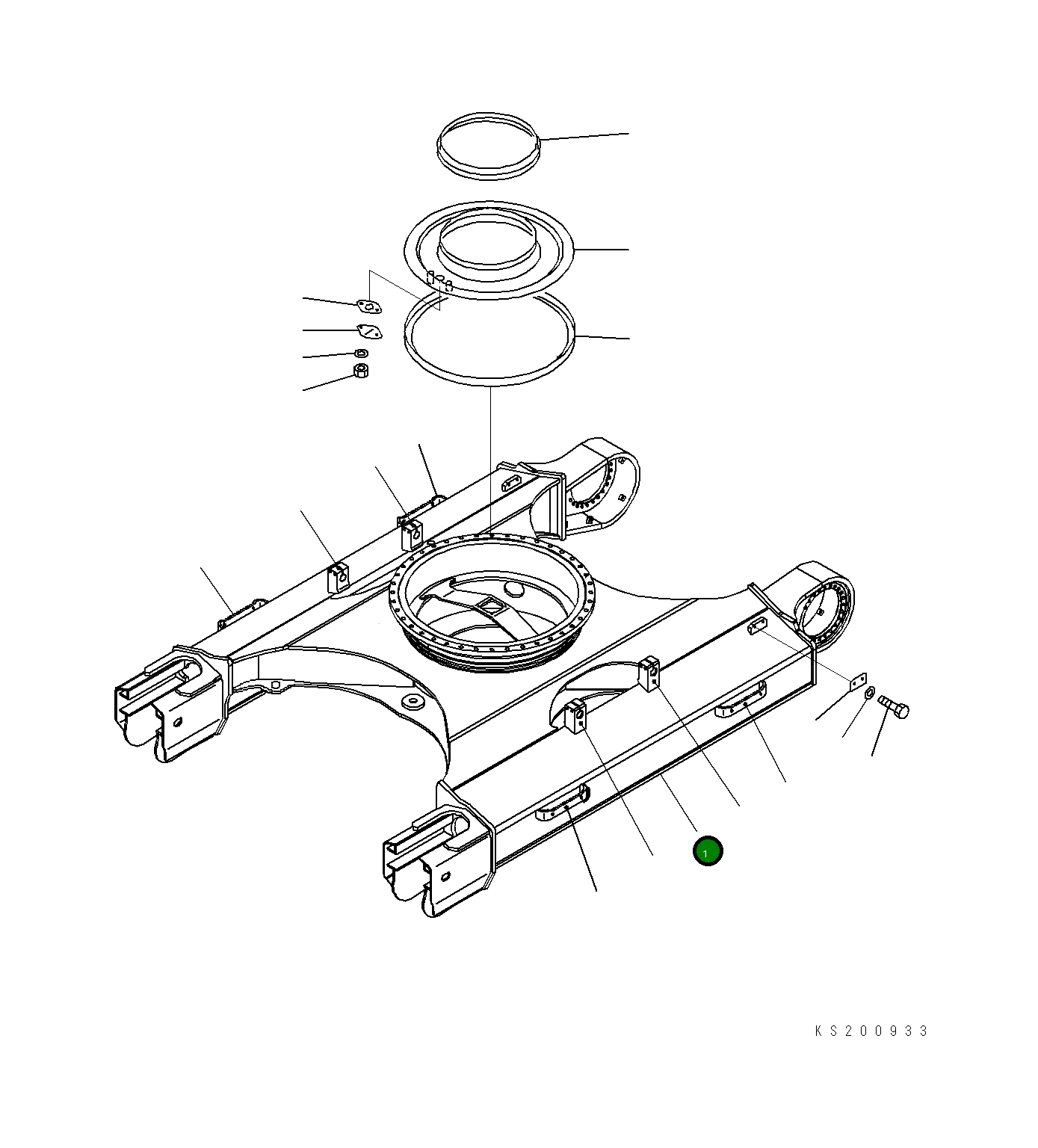 Рама 206-30-K2650 Komatsu