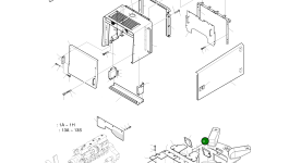 Правый дефлектор крышки 4464-2018A Komatsu
