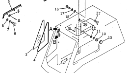 Стекло 22X-54-18820 Komatsu