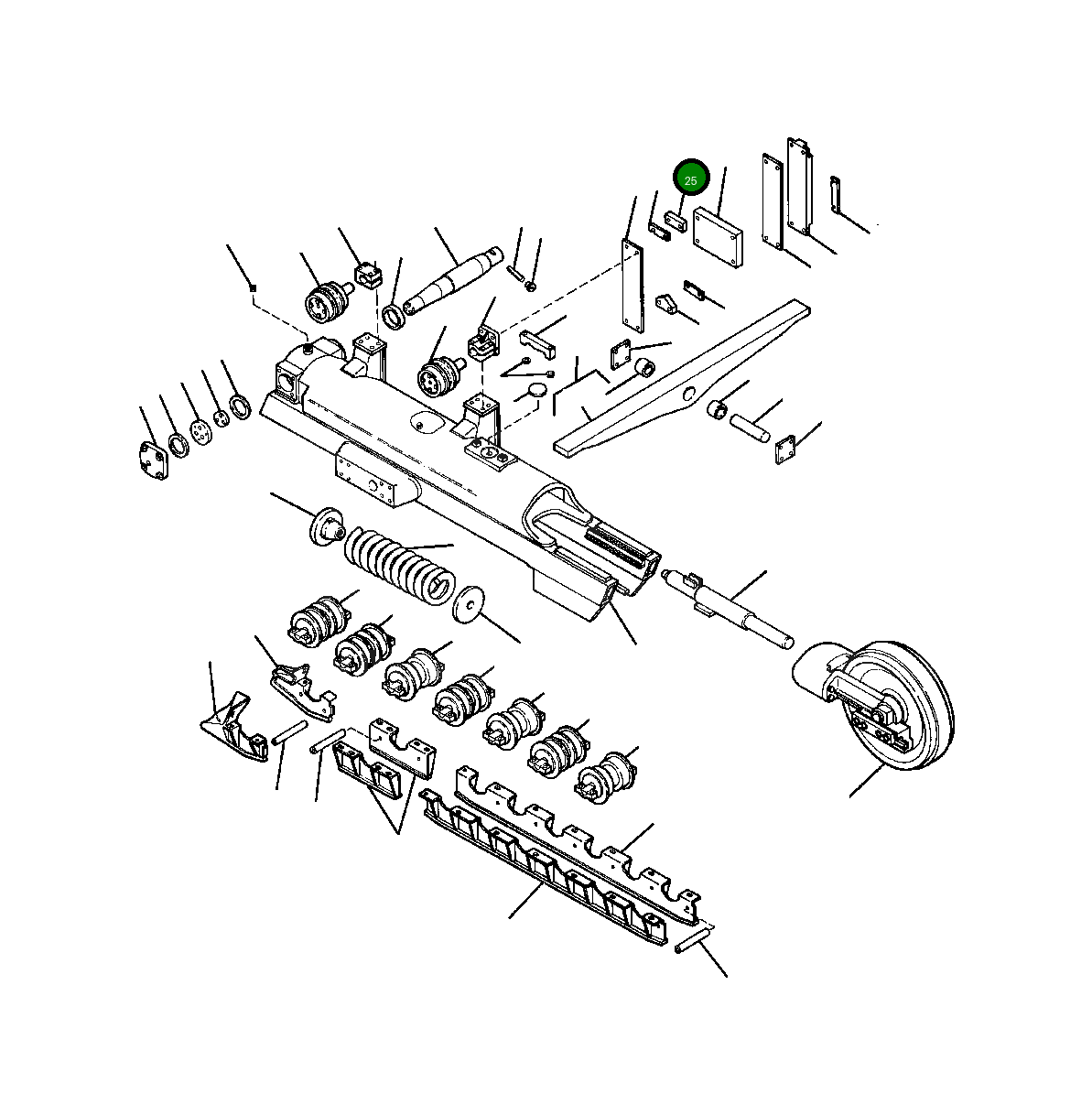 Проставка направляющей пластины (верхняя) 655 465 C1 Komatsu