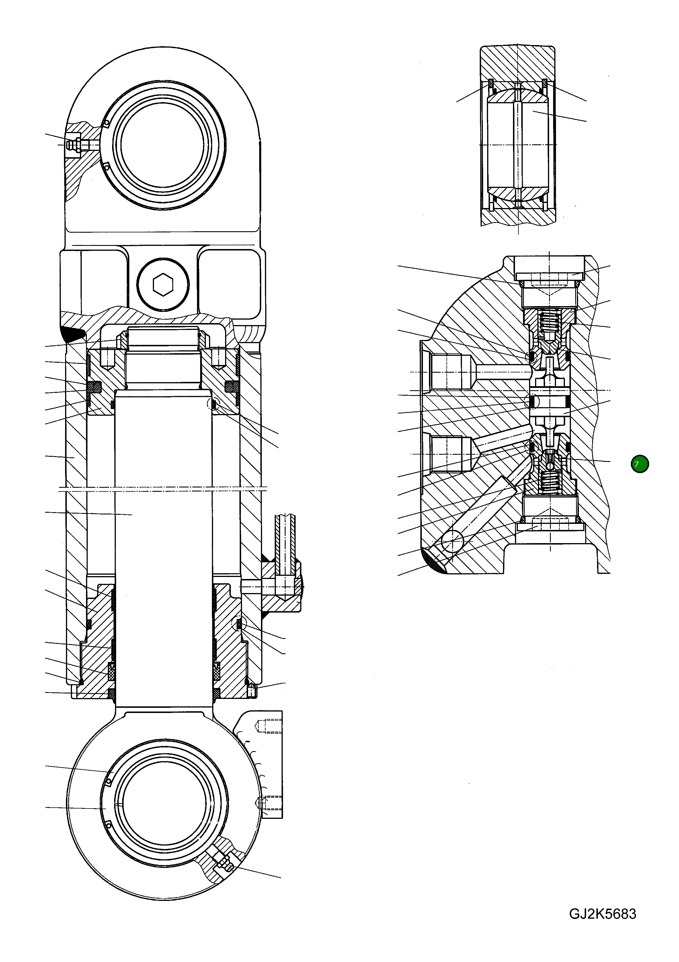 Предохранительный клапан 20G-61-31140 Komatsu