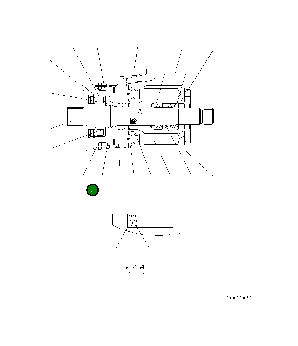 Провод UC17042141821 Komatsu