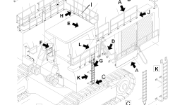 Рама 626 624 40 Komatsu