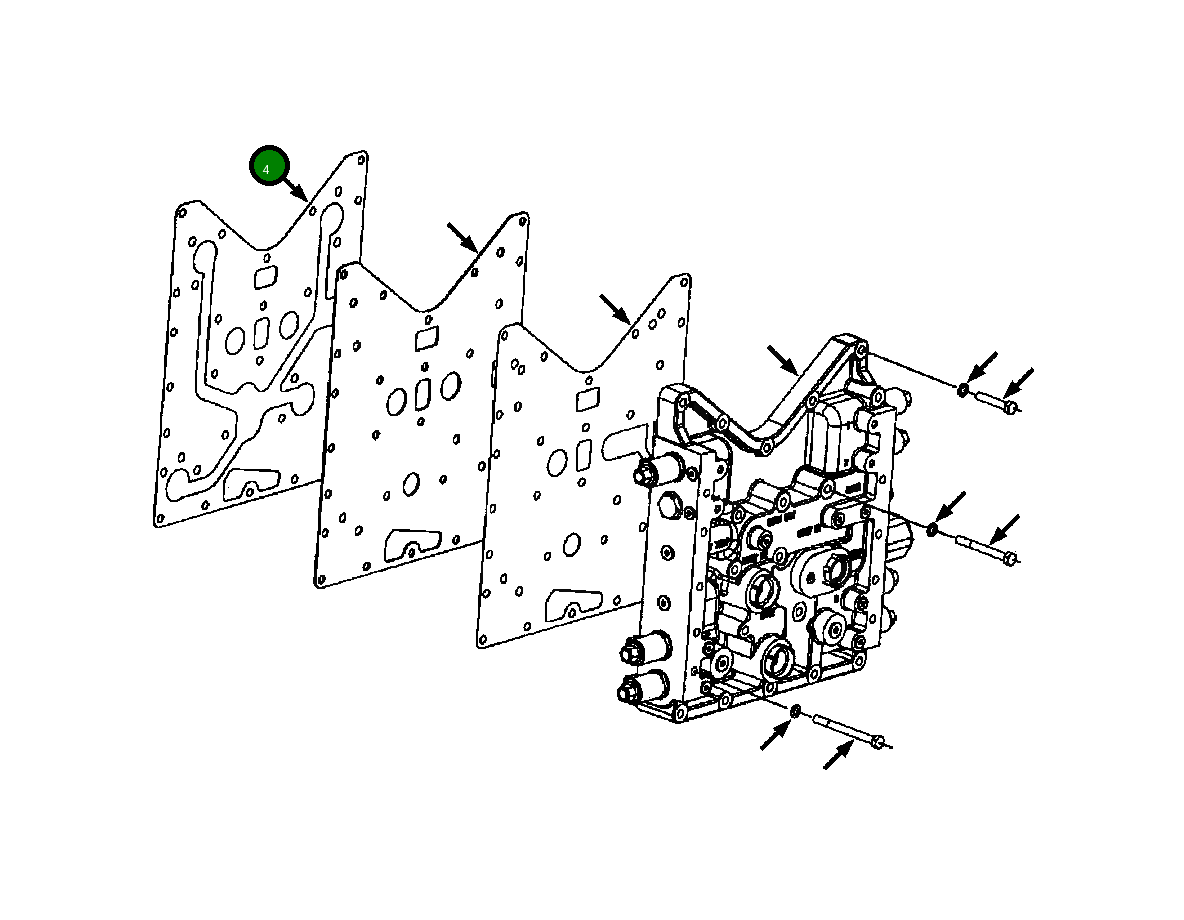 Прокладка 1437 749 H1 Komatsu