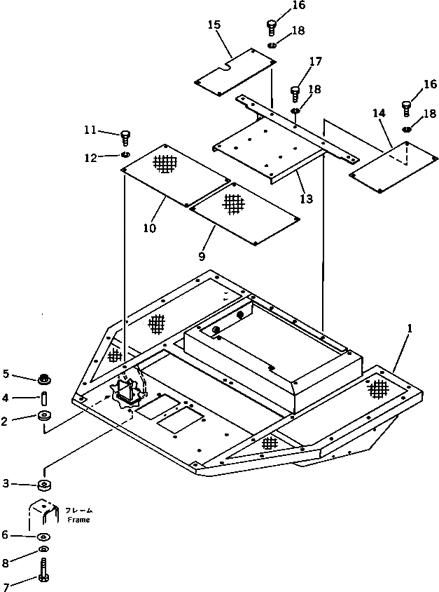 Пластина 232-54-51350 Komatsu