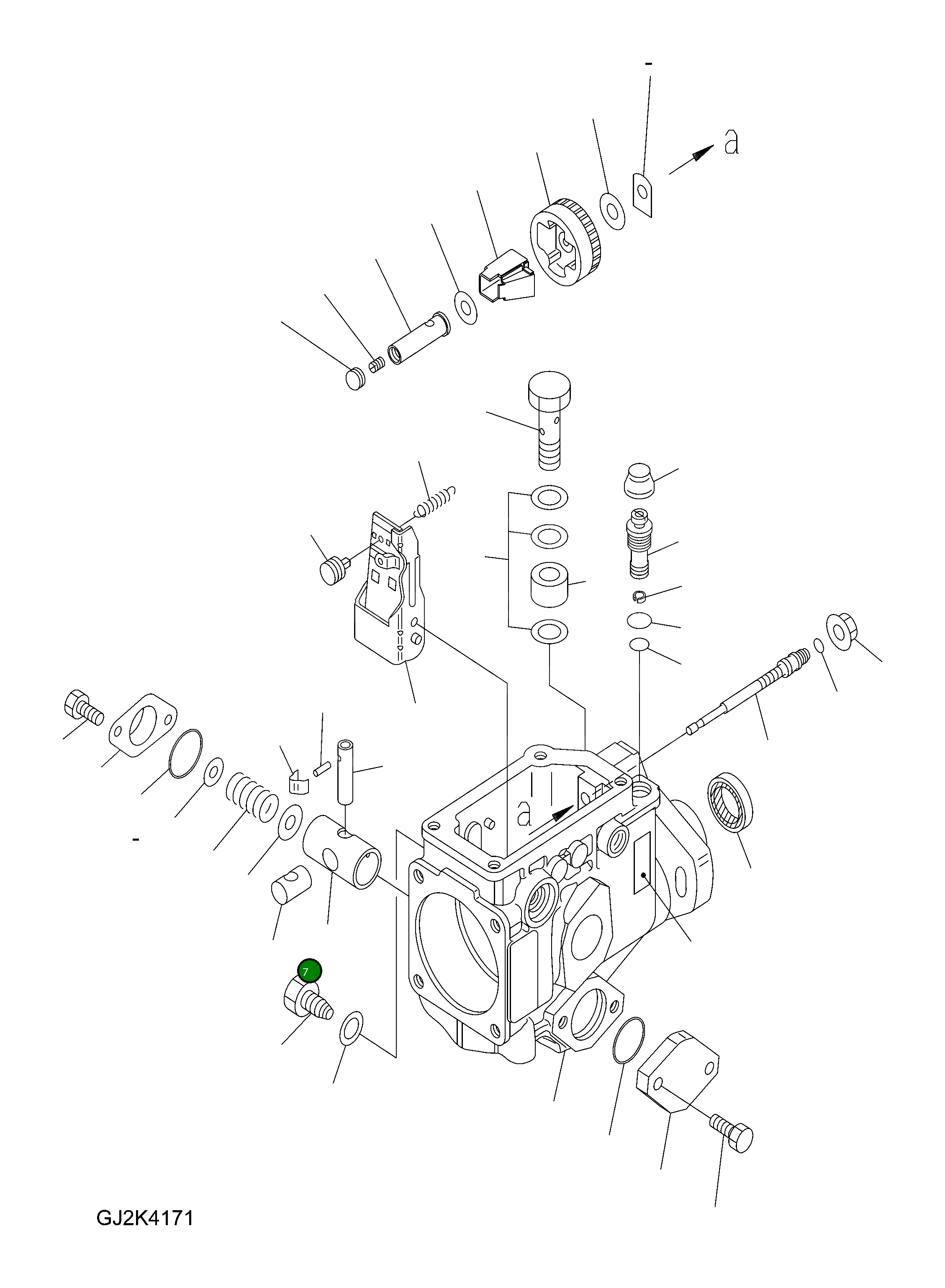 Слайдер DK146301-0000 Komatsu