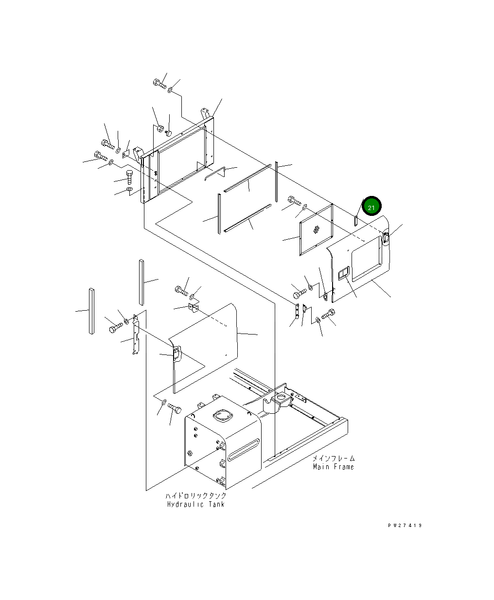 Пластина 20Y-54-28291 Komatsu