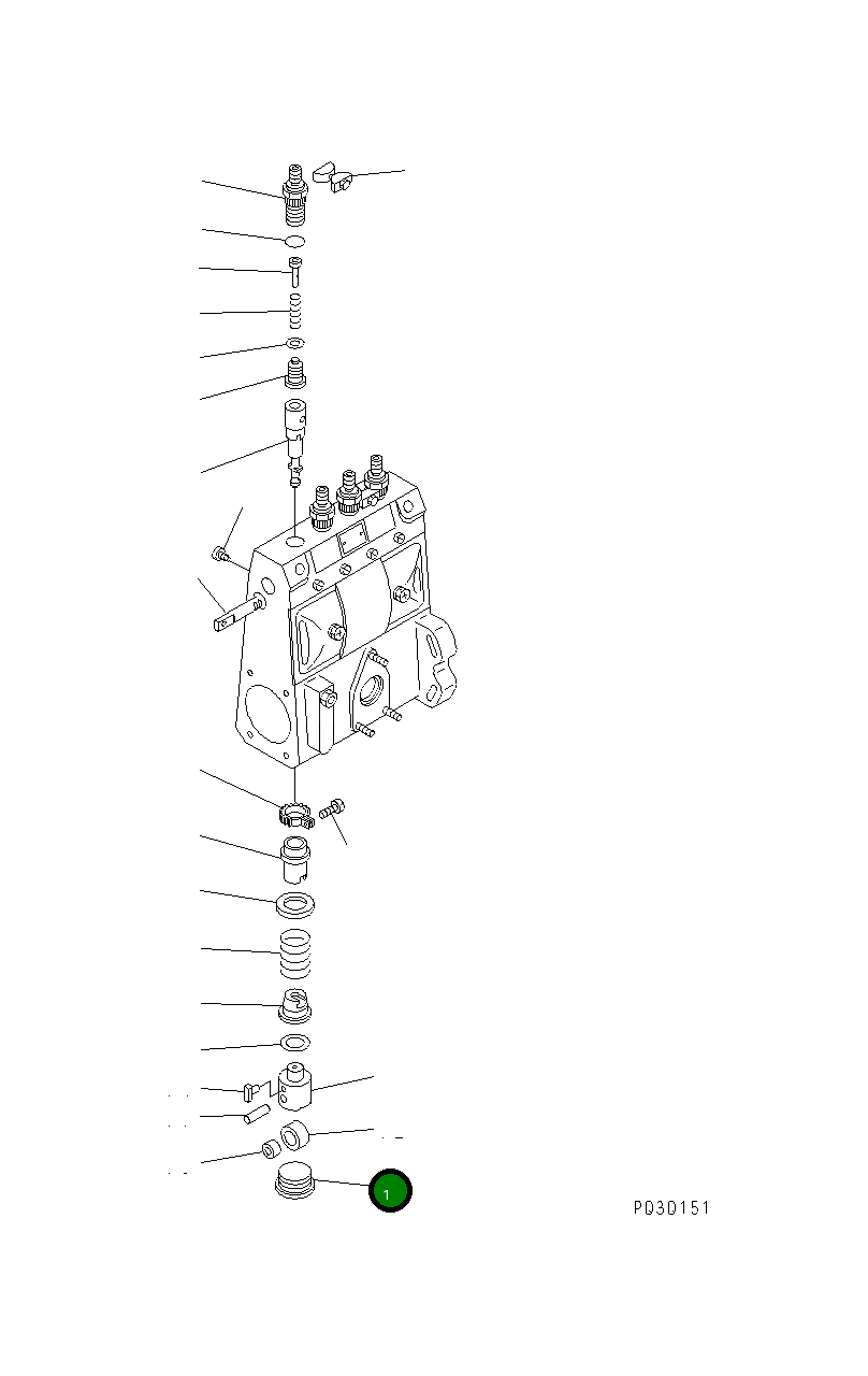 Пробка YMX1310341401 Komatsu