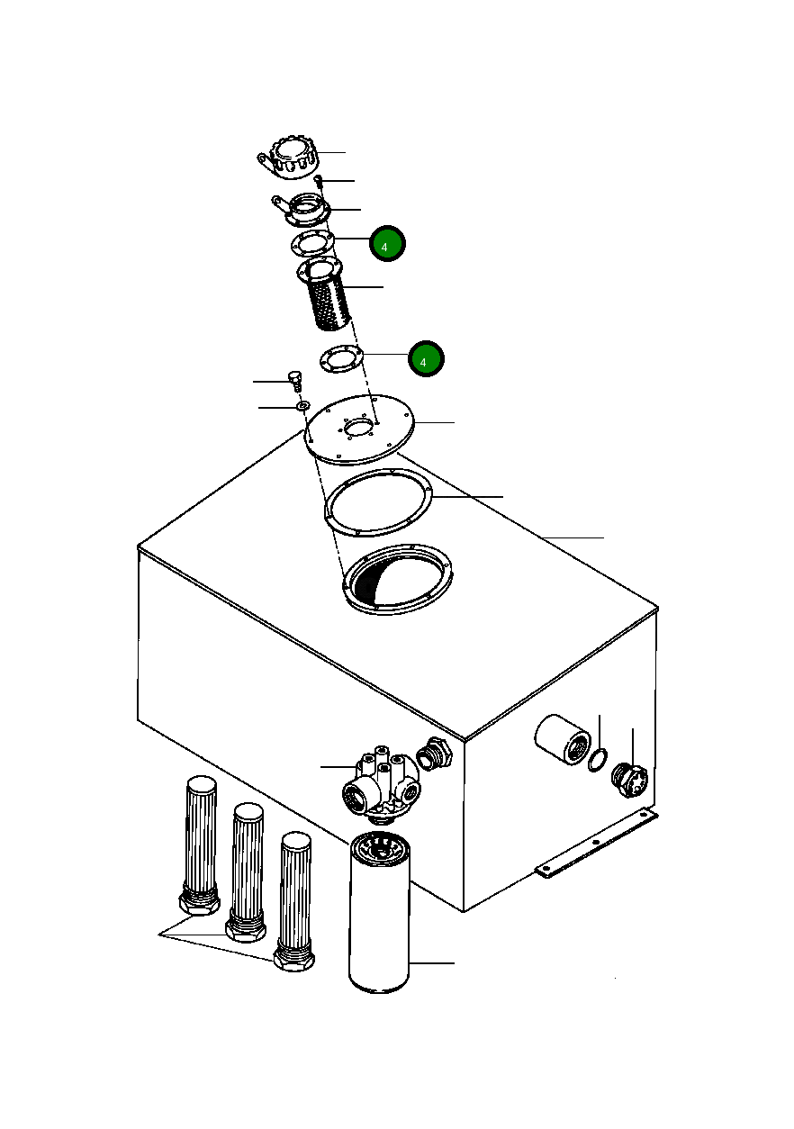 Прокладка 1430 482 H1 Komatsu