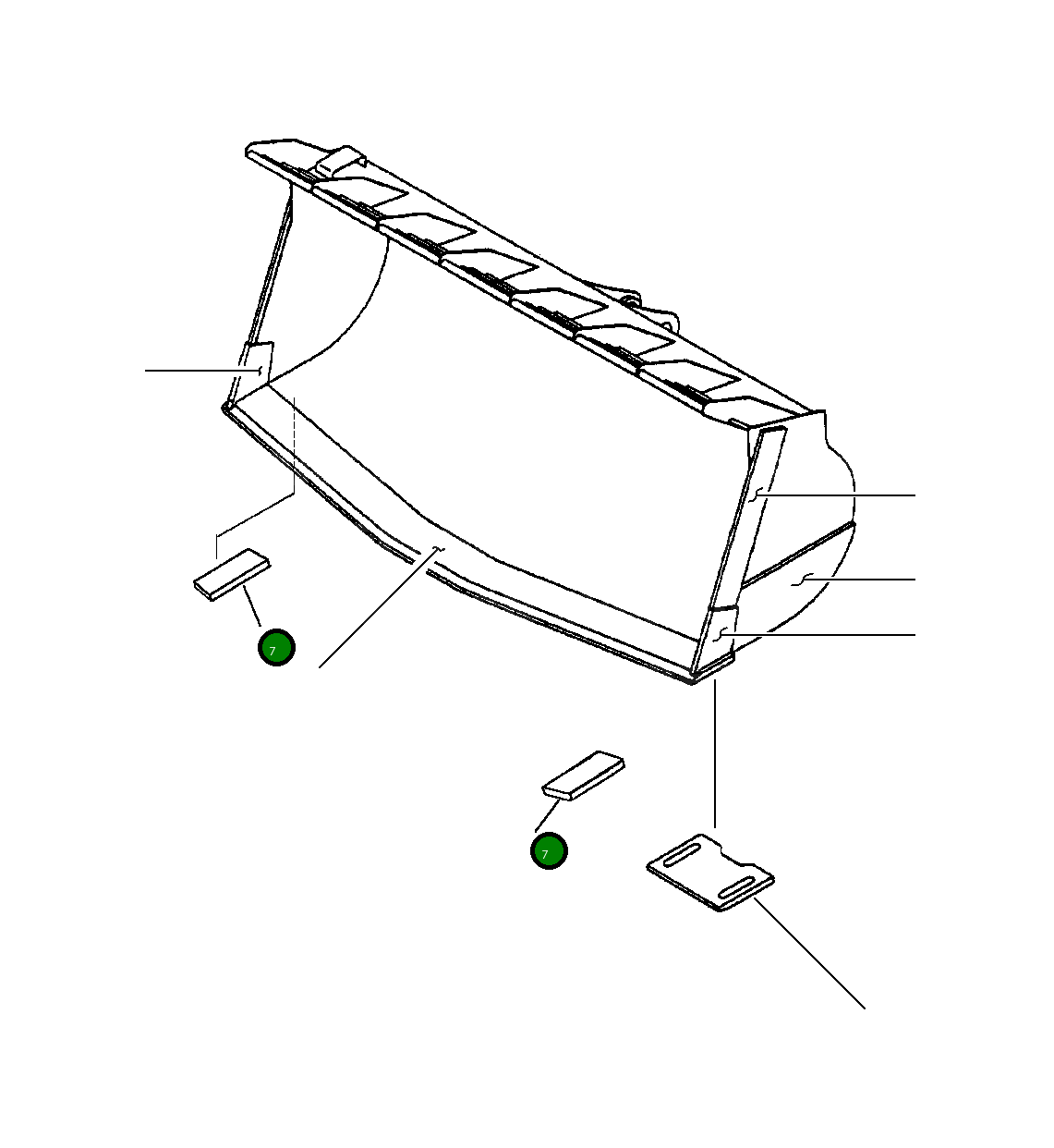 Пластина 425-809-1A70 Komatsu