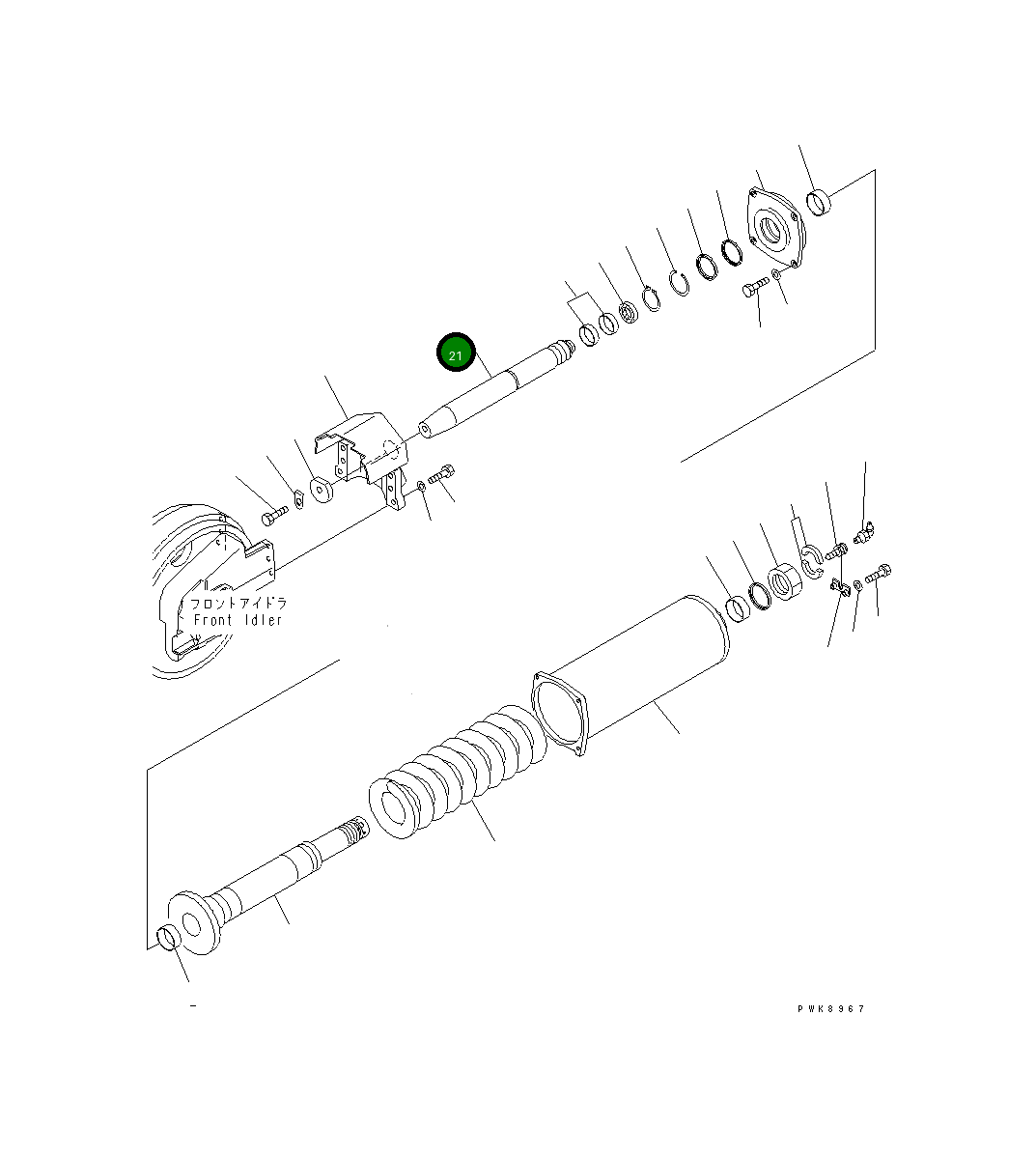 Поршень 134-30-67190 Komatsu
