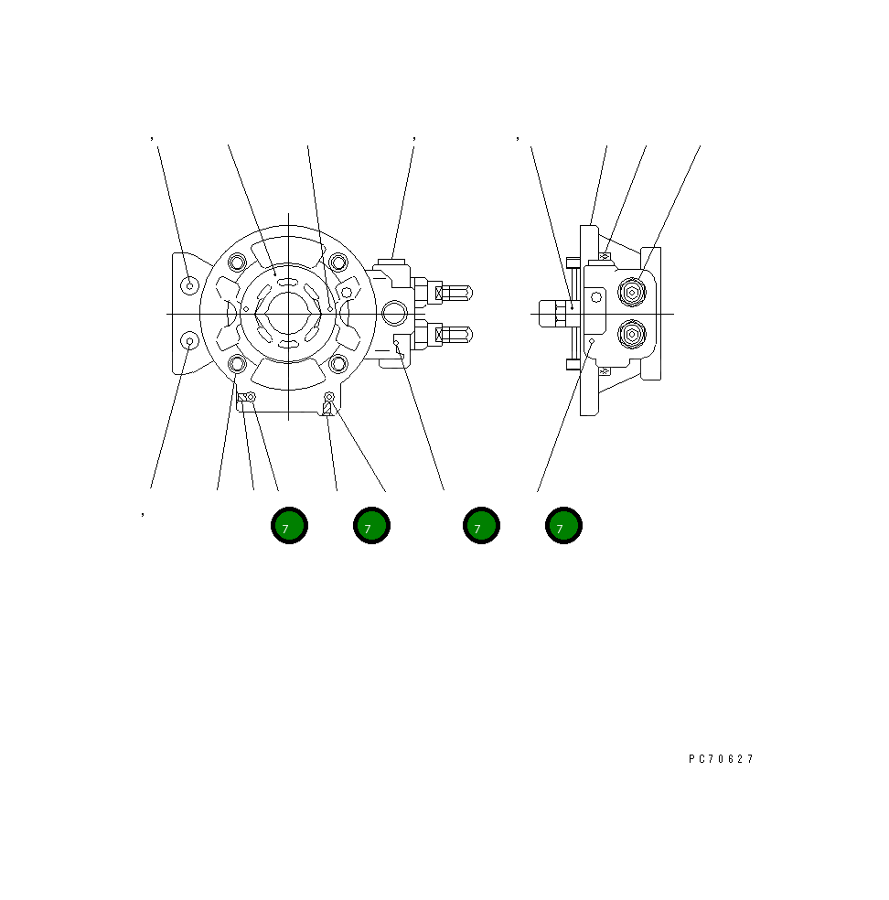 Пробка 266-81-71470 Komatsu