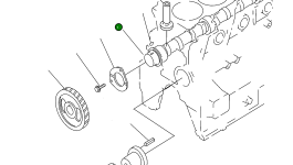 Распределительный вал 6204-41-1300 Komatsu