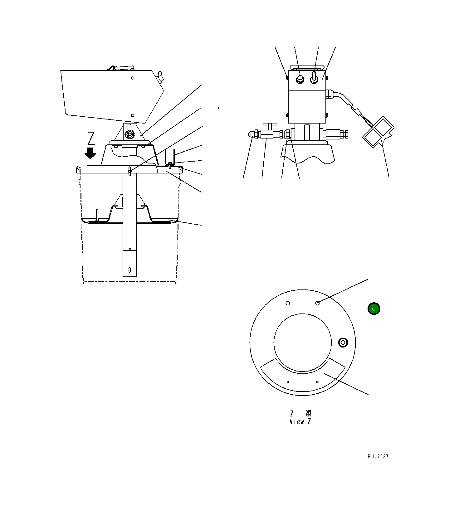 Пробка YU683122-4 Komatsu