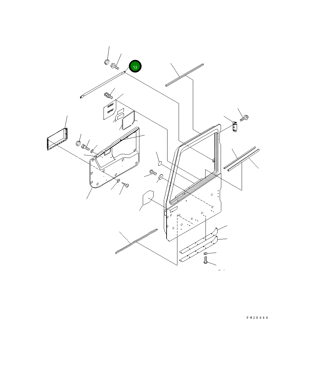 Рукоятка 56B-54-14450 Komatsu