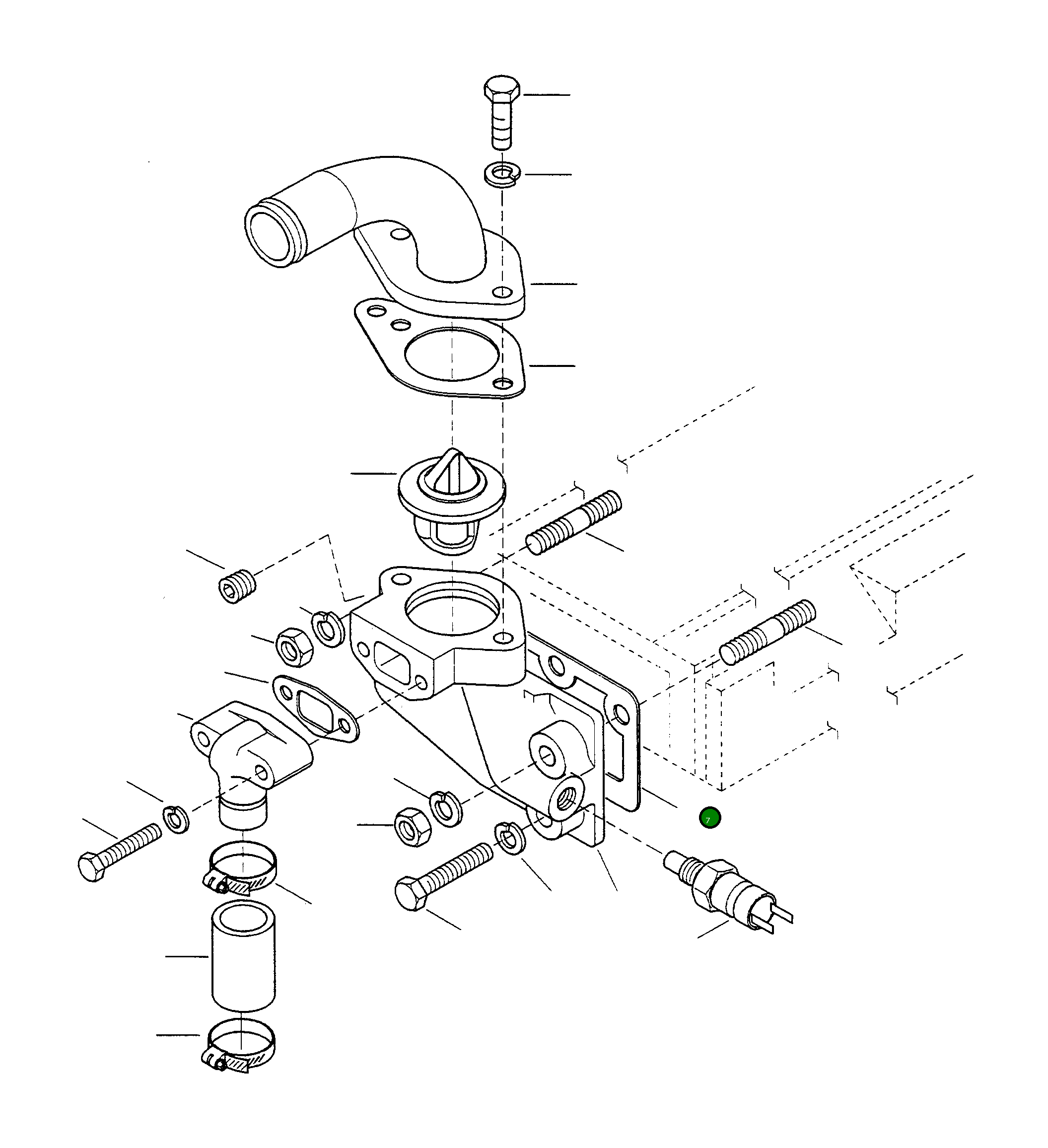 Прокладка 4911426M1 Komatsu