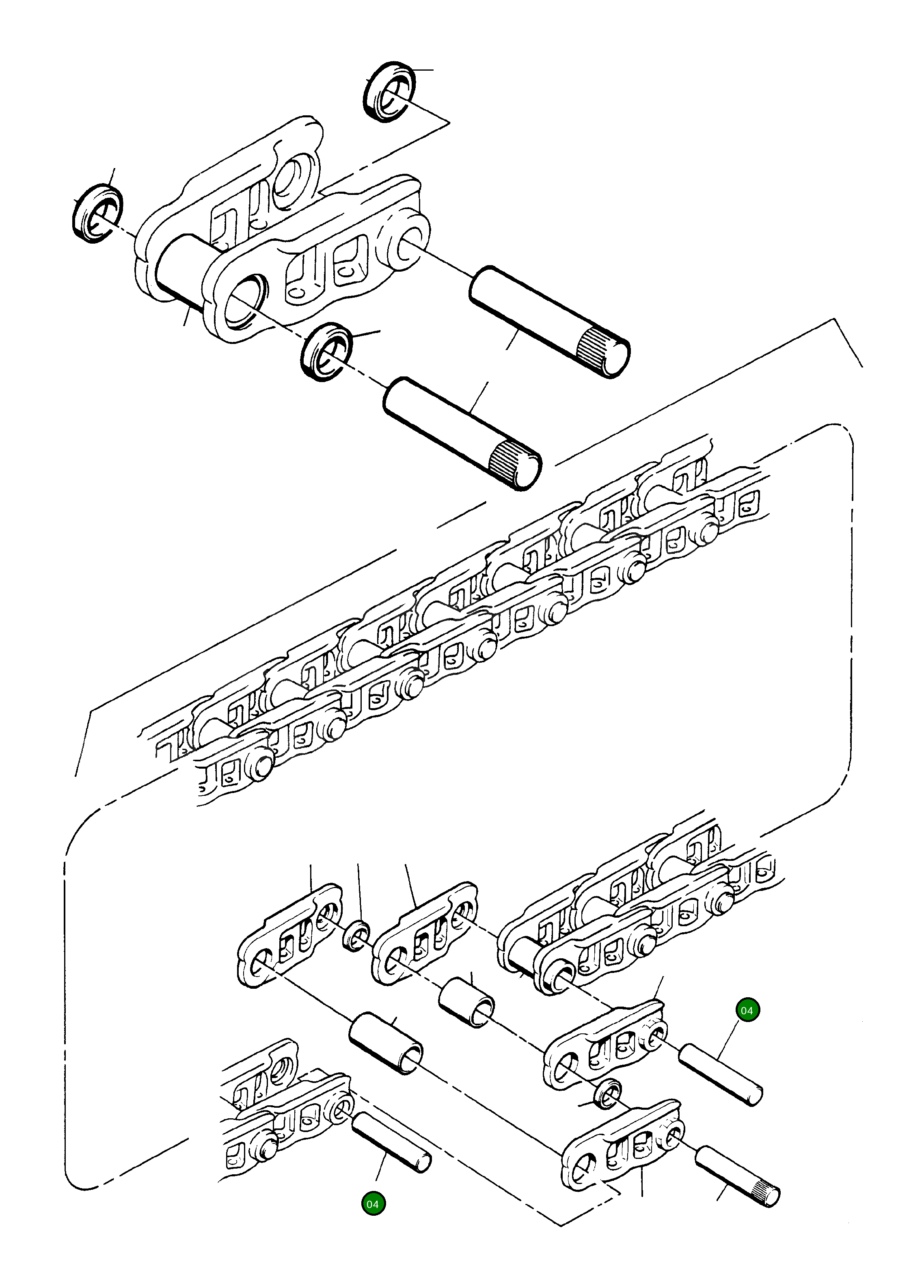 Палец гусеницы 695 687 73 Komatsu