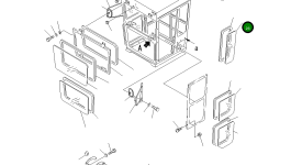 Стекло 23A-950-2260 Komatsu