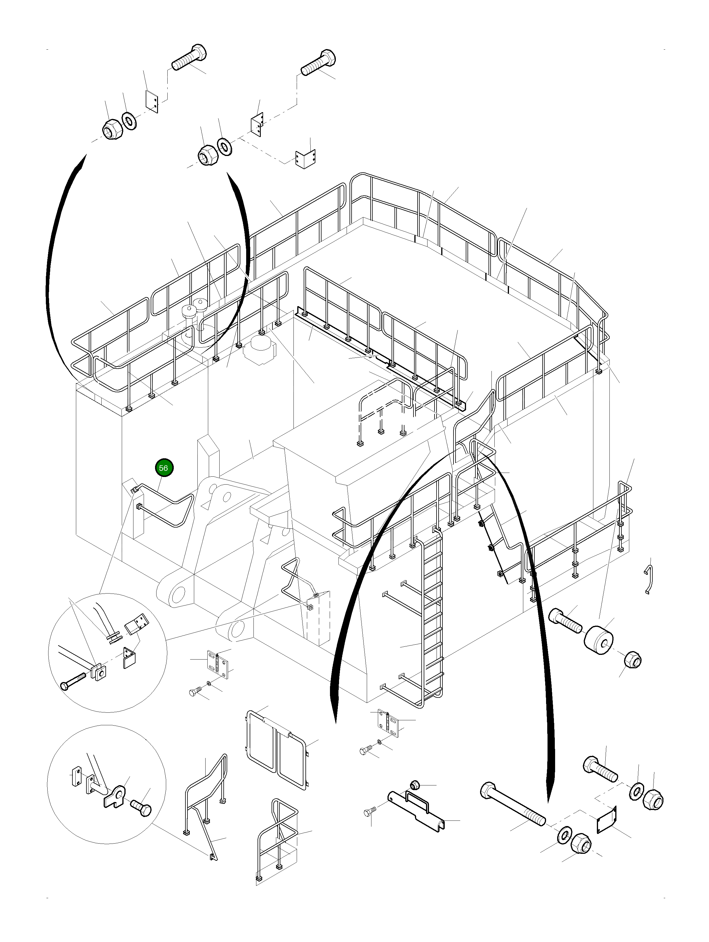 Рельс 943 475 40 Komatsu