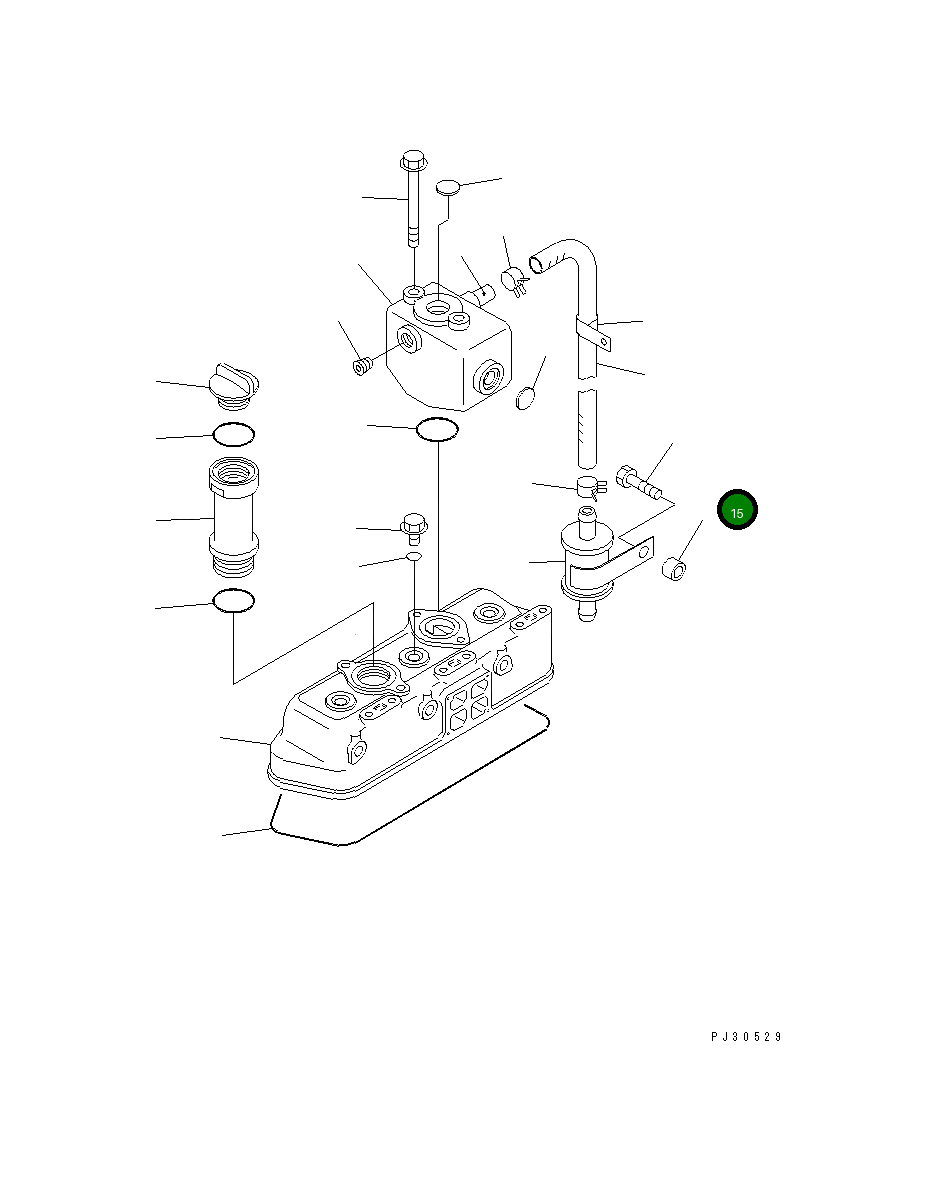 Проставка YM129301-34830 Komatsu