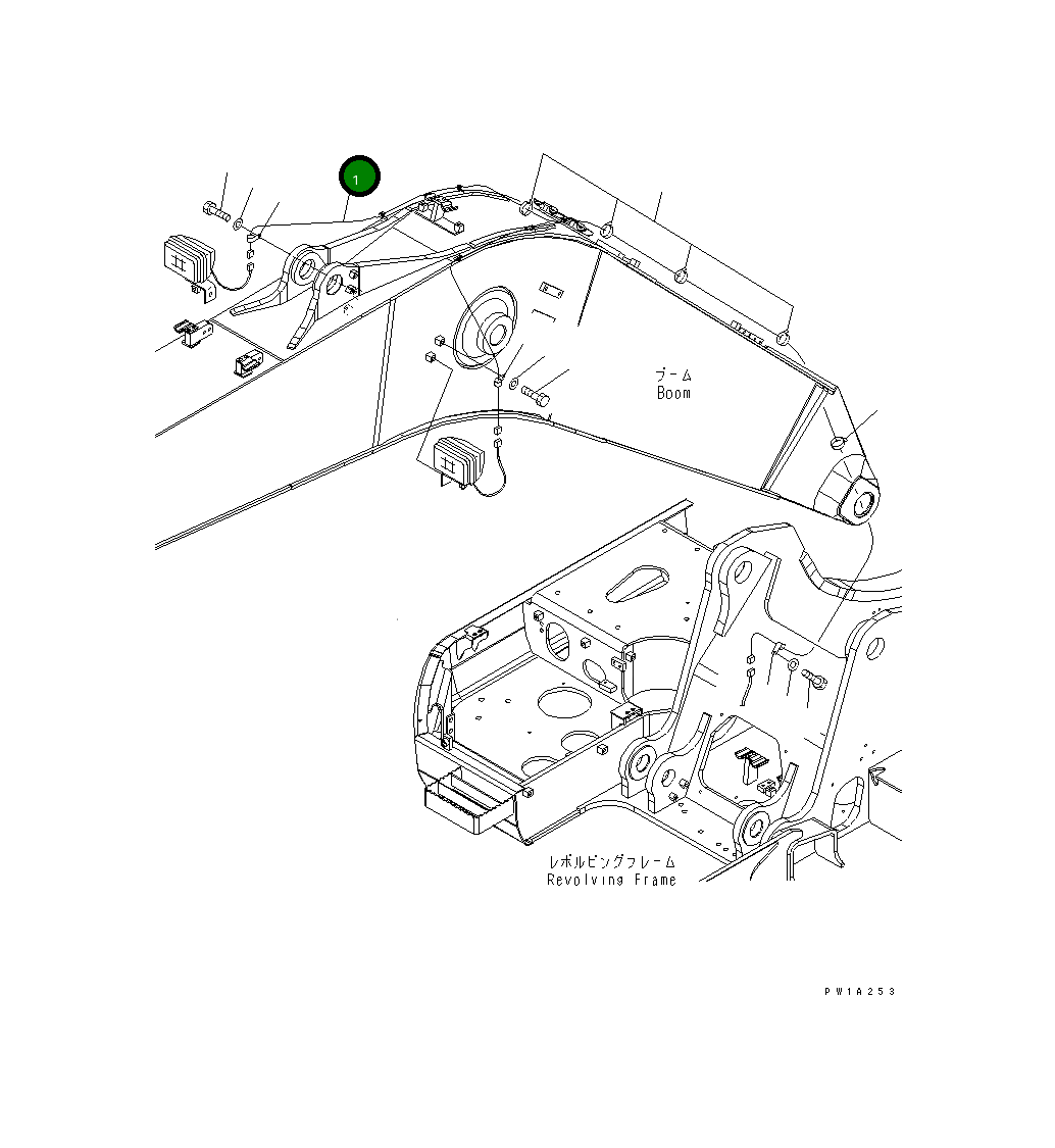 Провод 22U-06-21330 Komatsu
