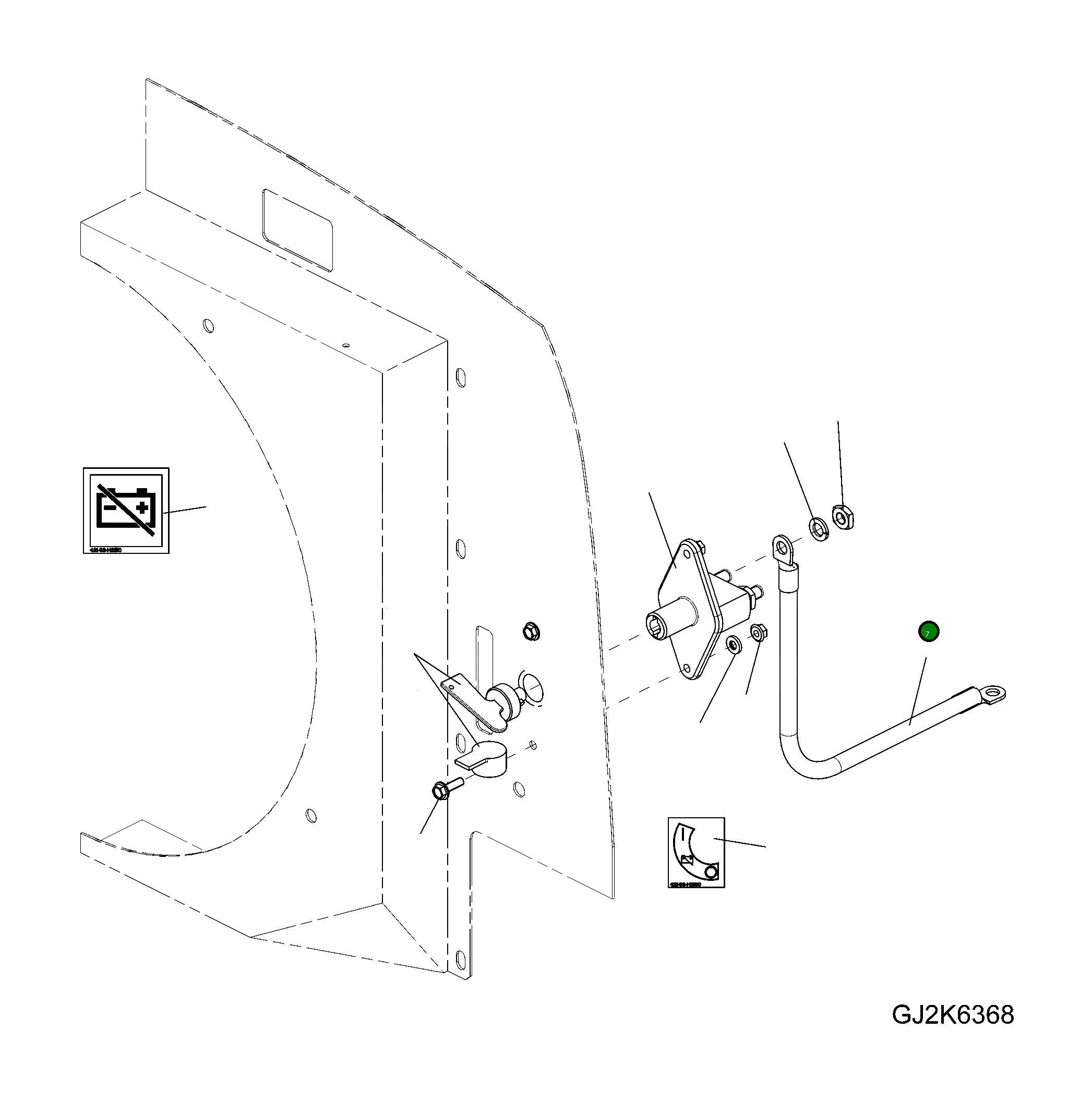 Провод 42U-Z29-1100 Komatsu