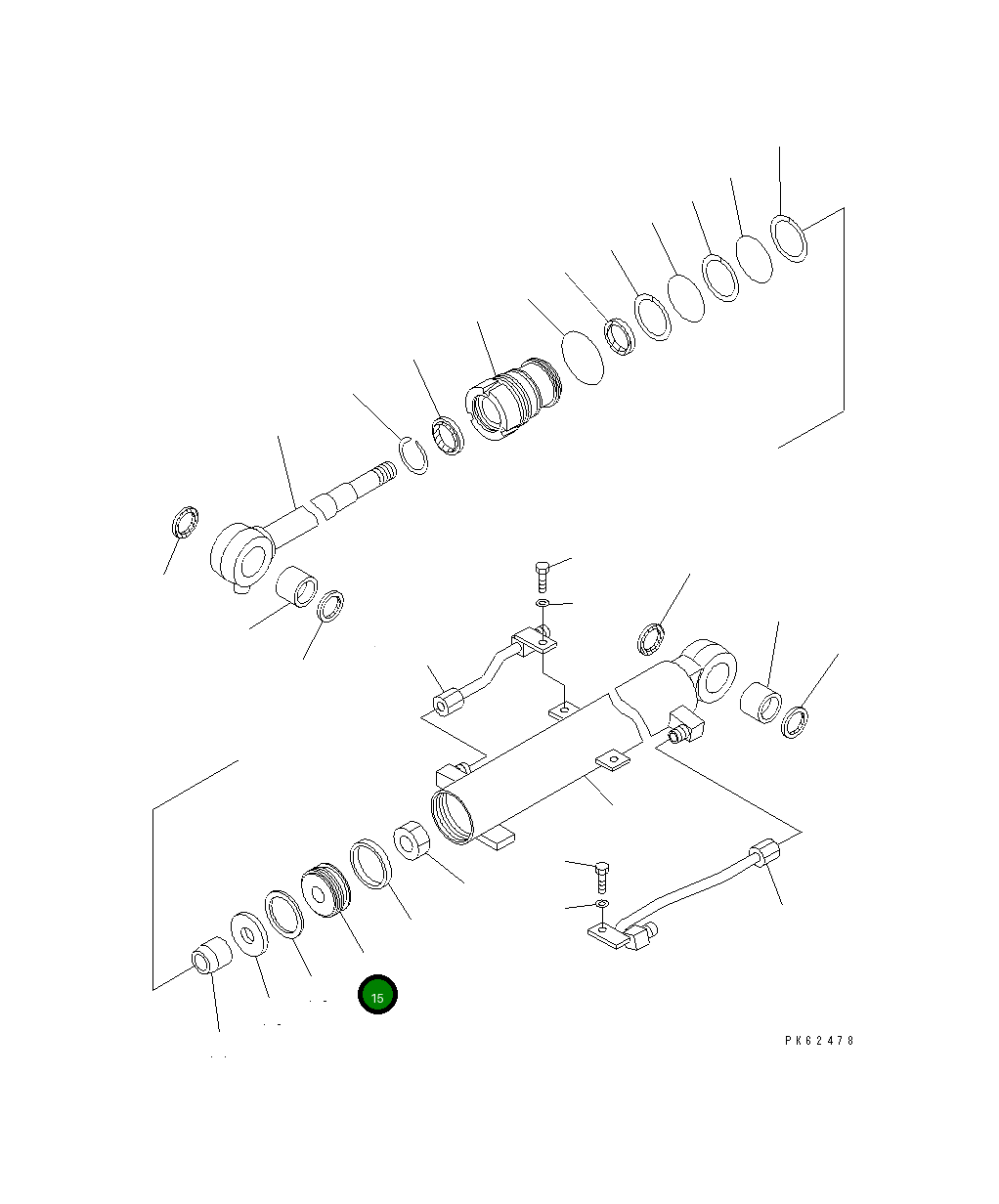 Поршень 707-36-50910 Komatsu