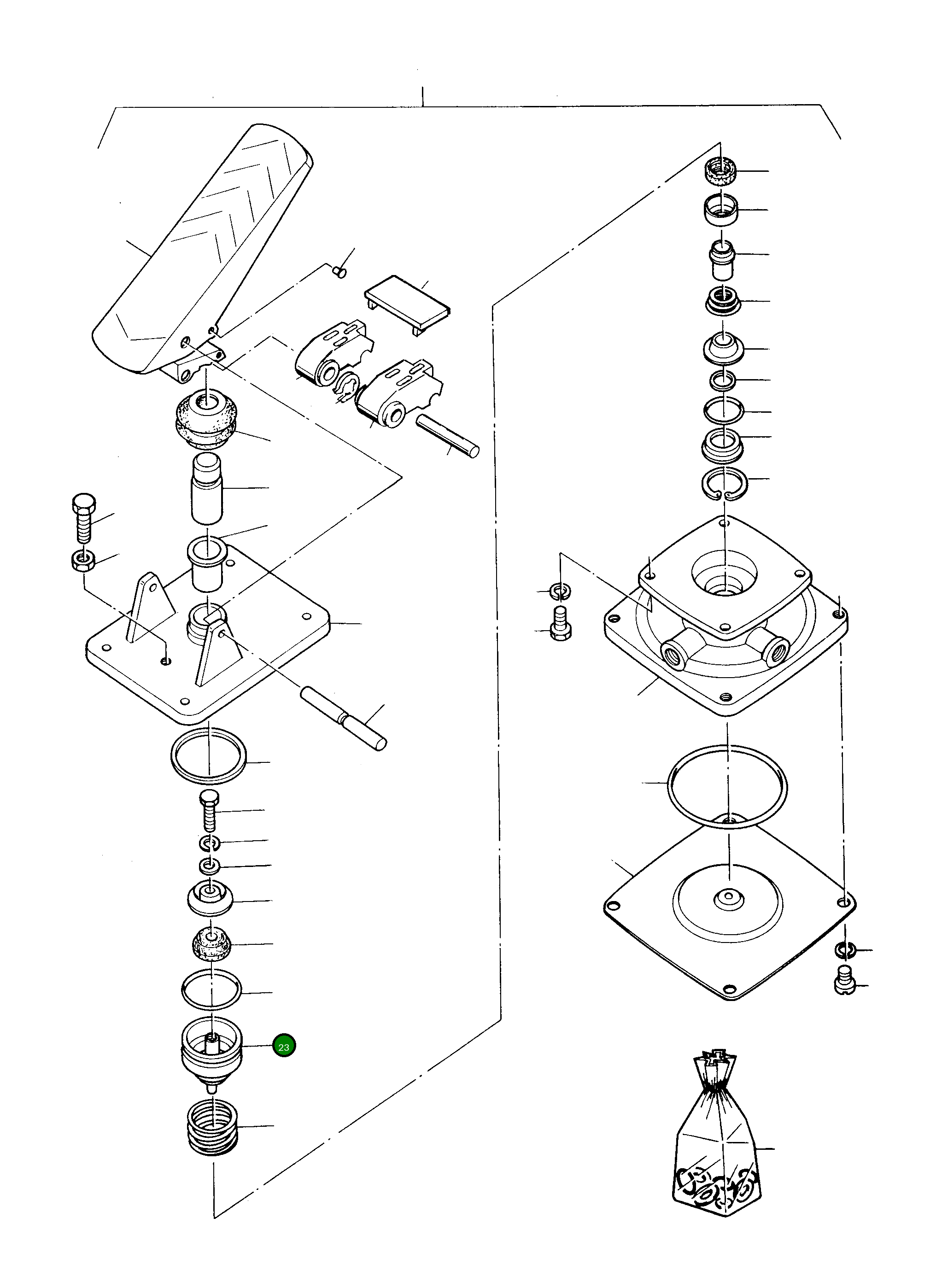 Поршень 3229125M1 Komatsu