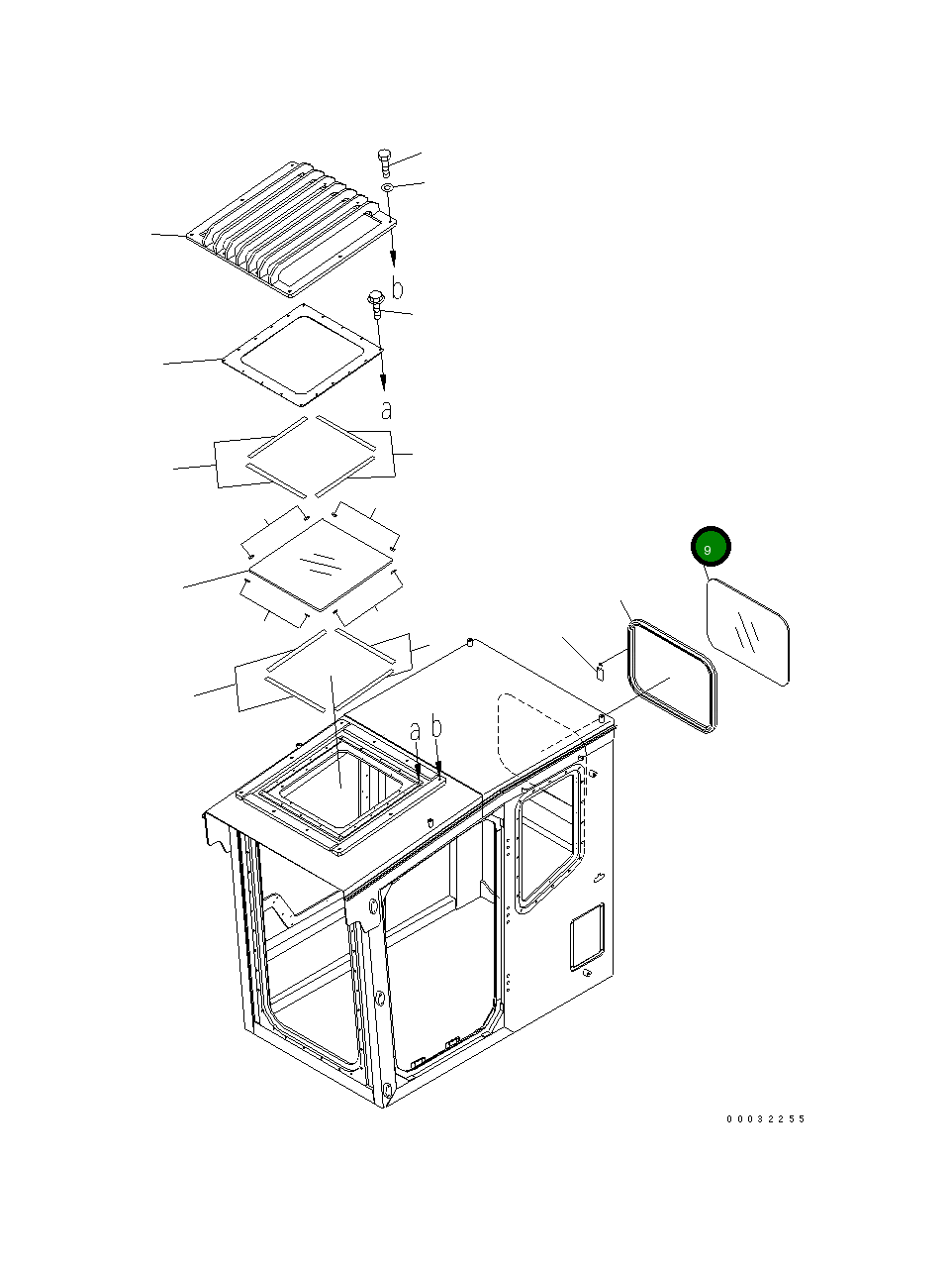Стекло 207-54-88930 Komatsu
