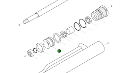 Поршень 53A216-0 Komatsu