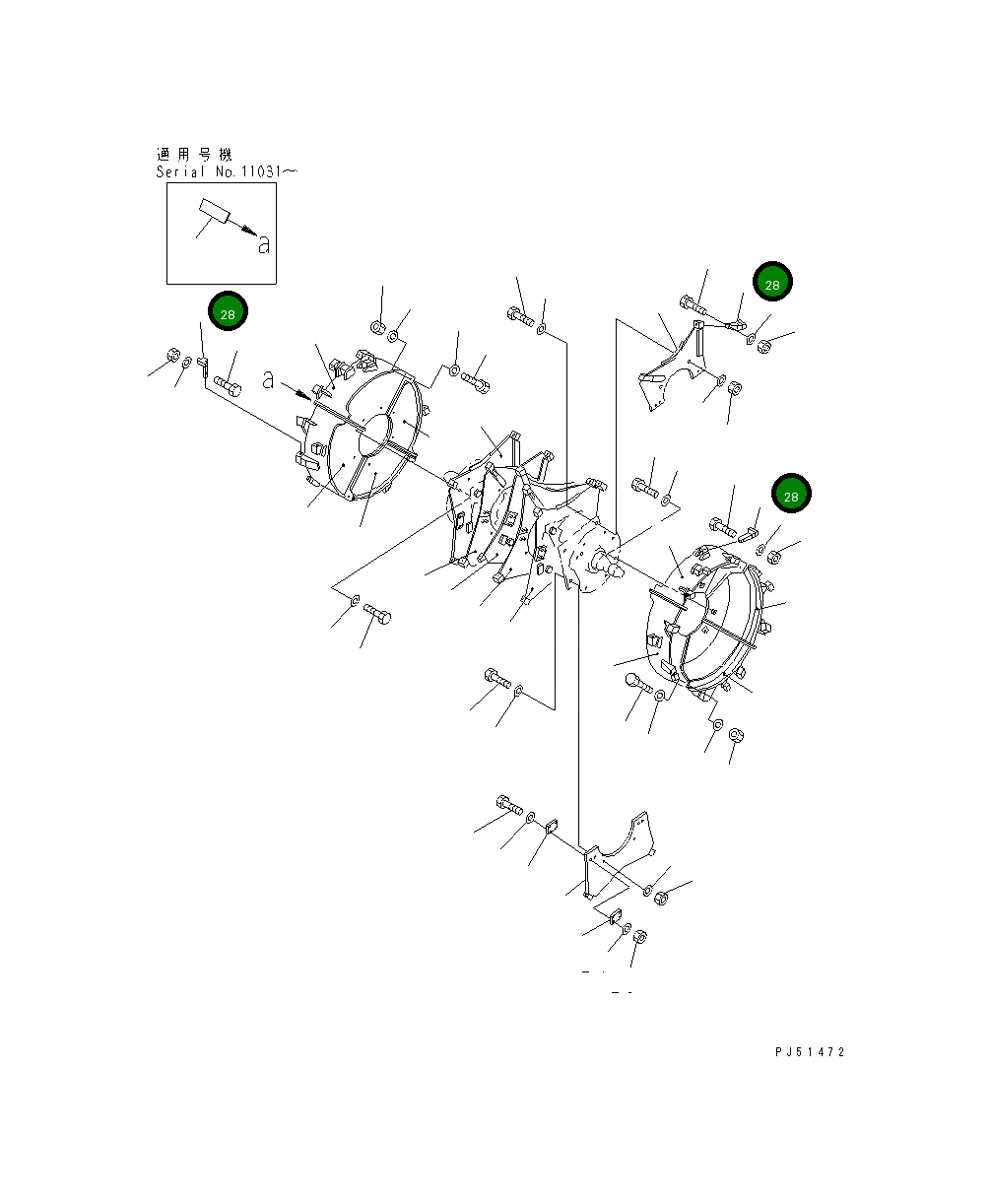 Резец в сборе 262-70-23211 Komatsu