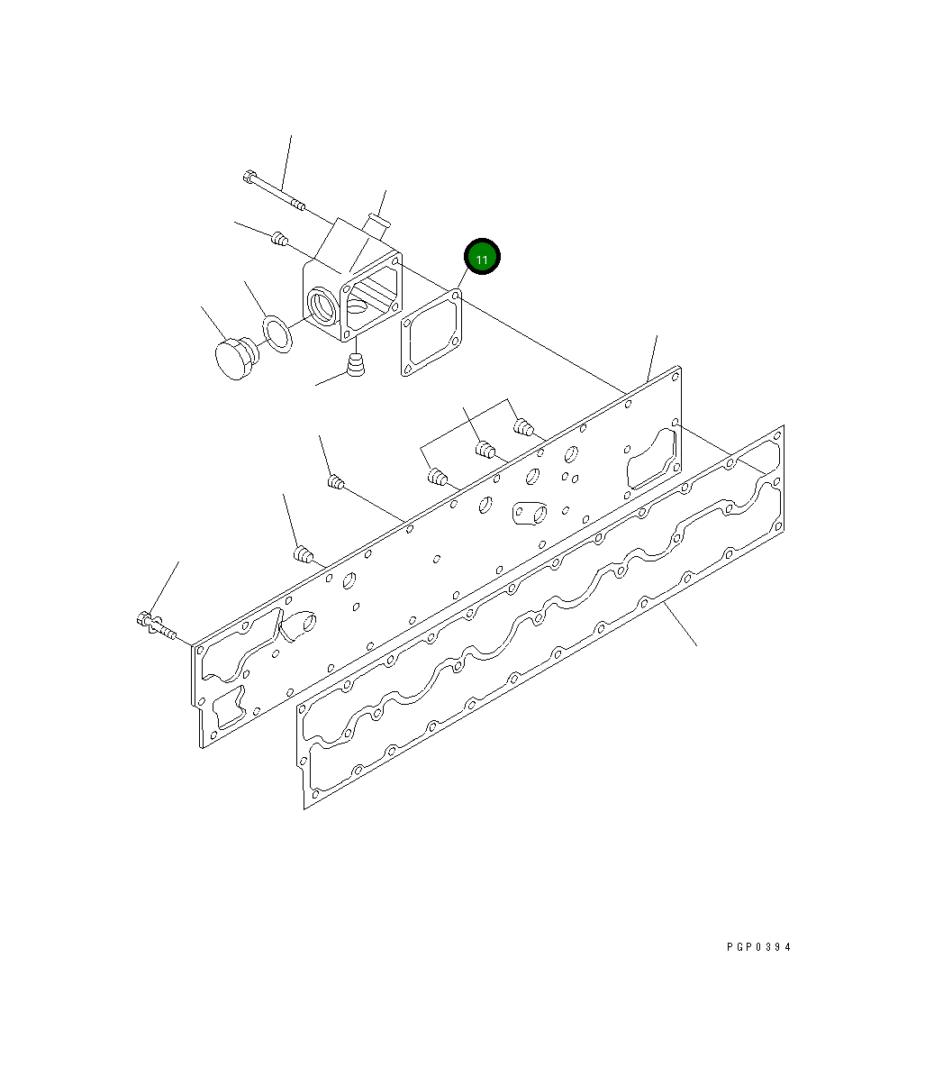 Прокладка CU3893690 Komatsu