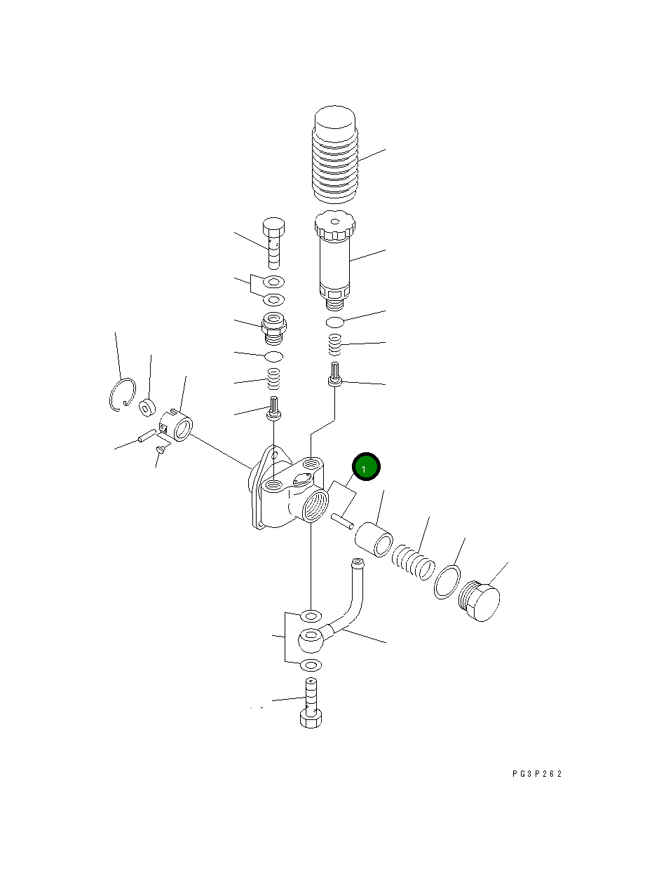 Подкачивающий насос, в сборе DK105220-5470 Komatsu