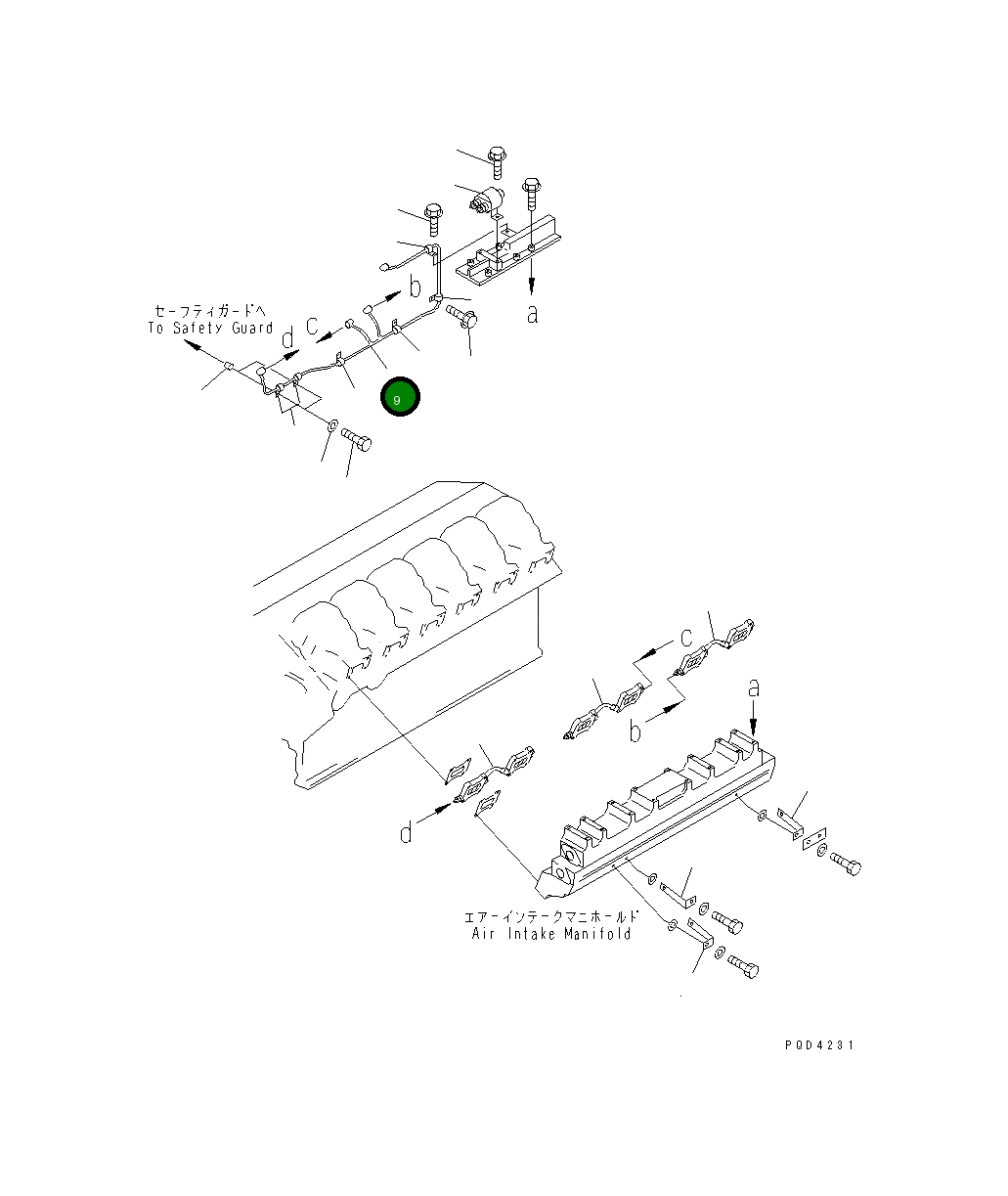Провод 6215-81-8250 Komatsu