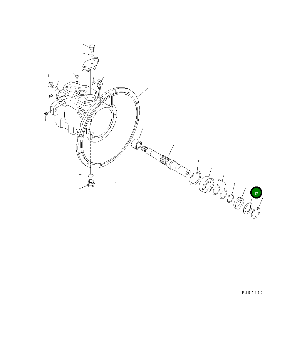 Проставка 708-1W-22160 Komatsu