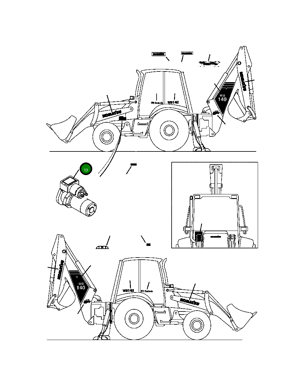 Стартер 312614652 Komatsu