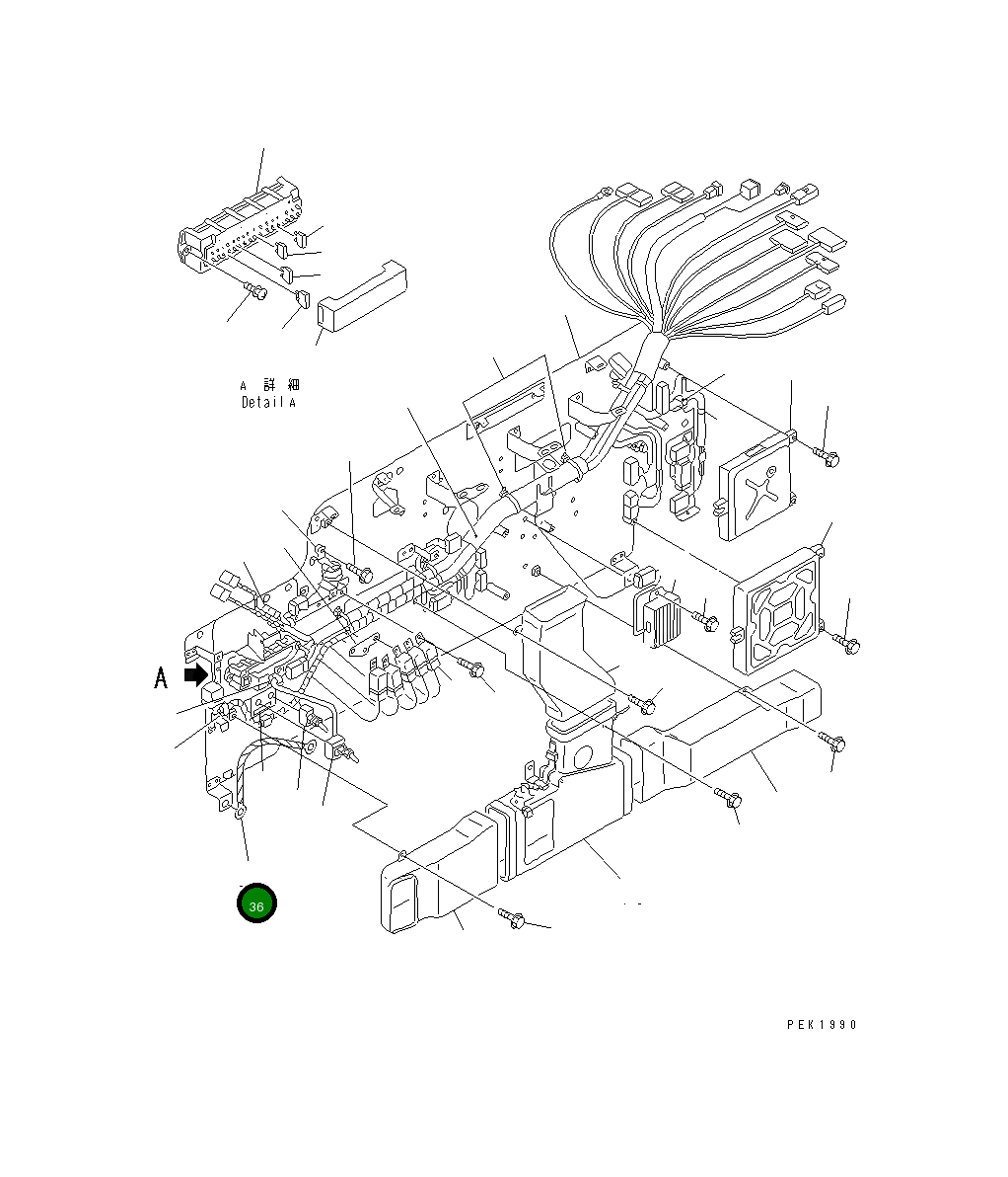 Провод 20E-06-K1950 Komatsu