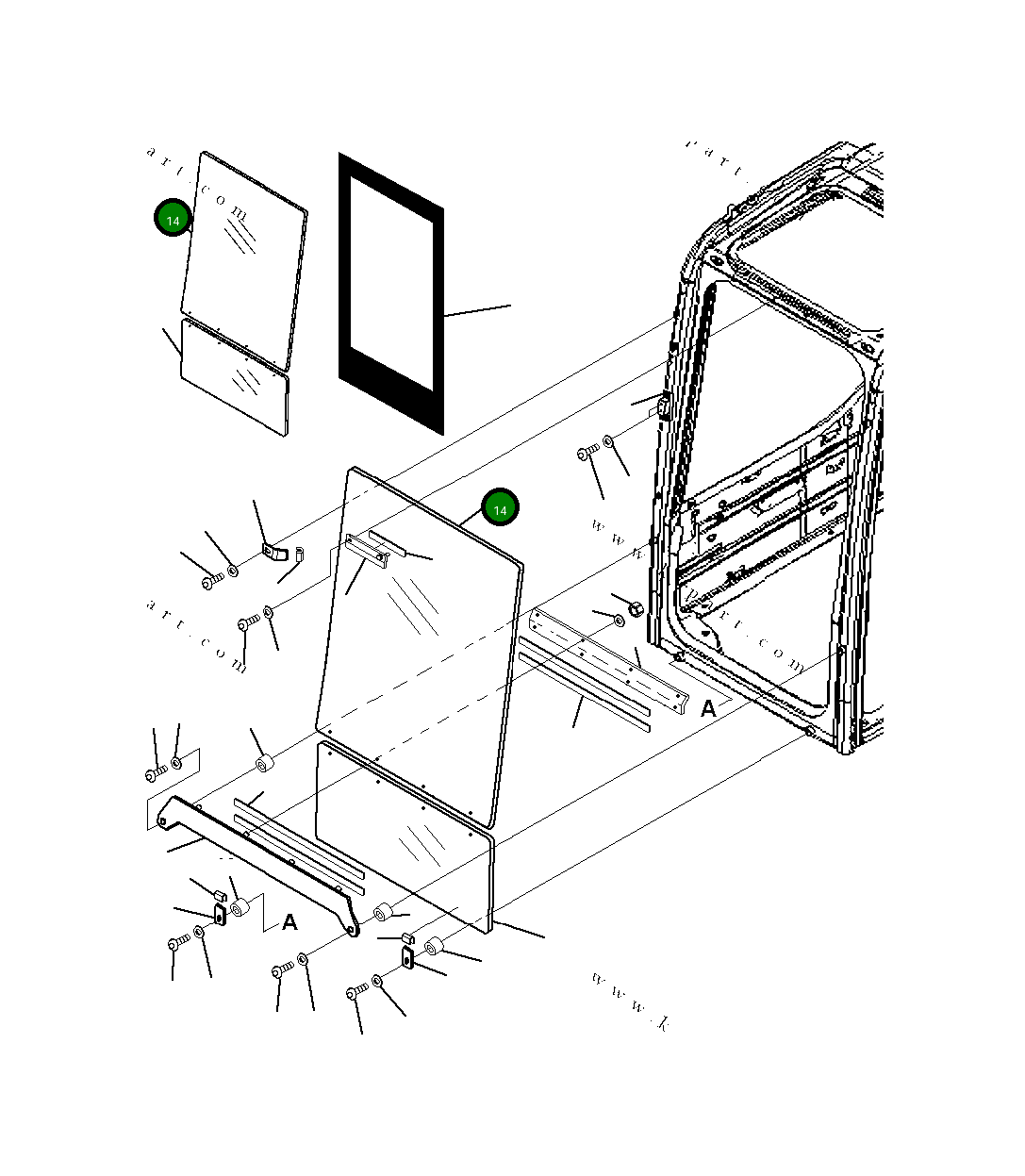 Поликарбонат 20Y-958-B760 Komatsu