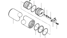 Поршень 1286 933 H1 Komatsu