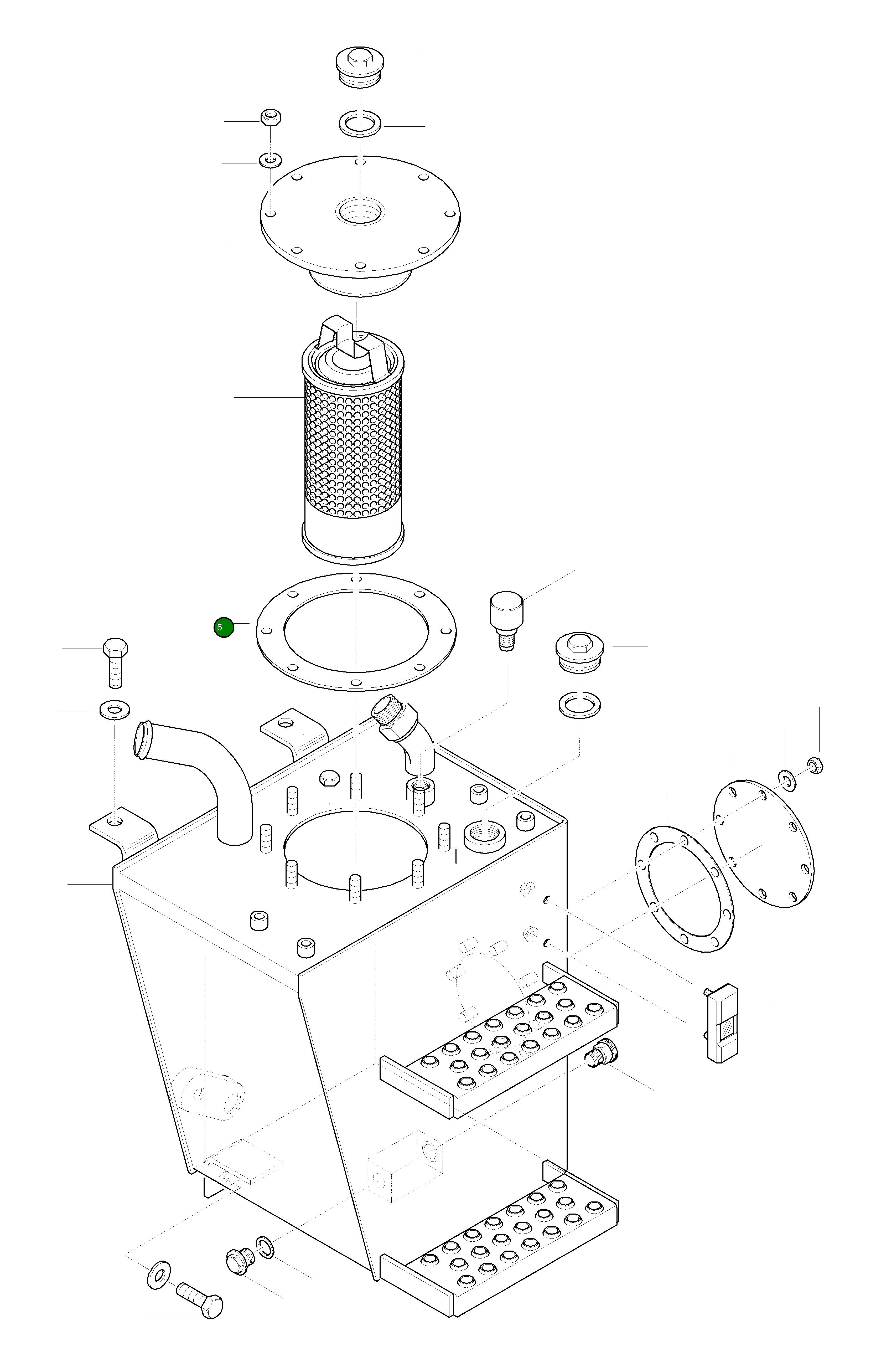 Прокладка 42Y-60-H5D80 Komatsu