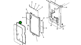 Стекло 201-54-22640 Komatsu