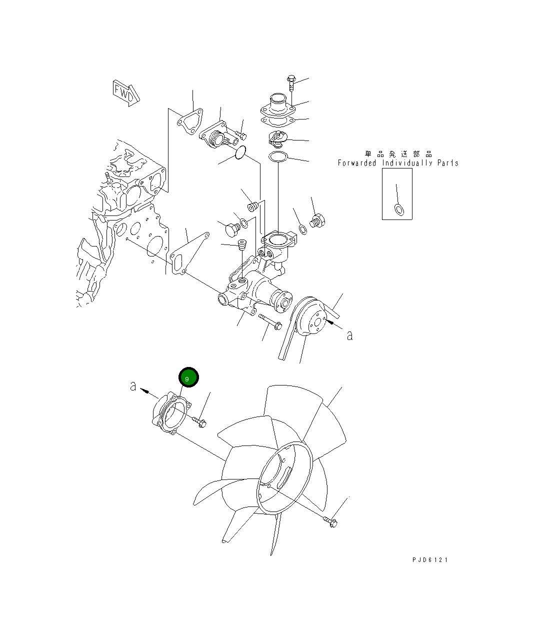 Проставка 450-021 Komatsu