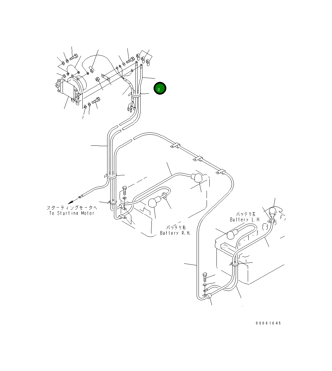 Провод 23A-06-11220 Komatsu