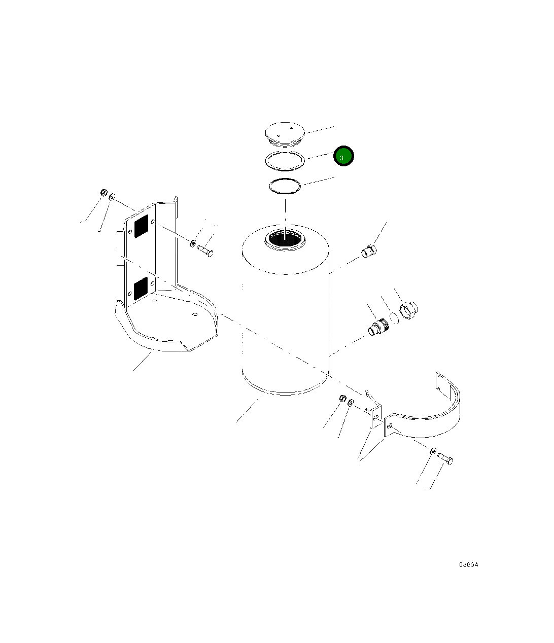 Прокладка 21233KF Komatsu