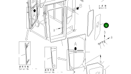 Стекло 23D-950-1462 Komatsu