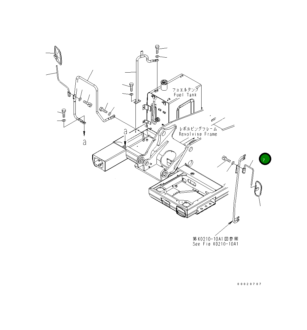 Стойка 20K-54-34120 Komatsu