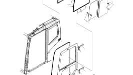 Стекло 20Y-54-52840 Komatsu